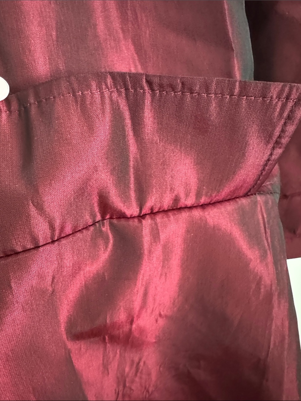 Vintage Versace Shiny Burgundy Lightweight Jacket Size Large - Picture 4 of 5